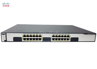 Gigabit Ethernet Network Used Cisco Switches 24 Port WS-C3750G-24T-S Stackable